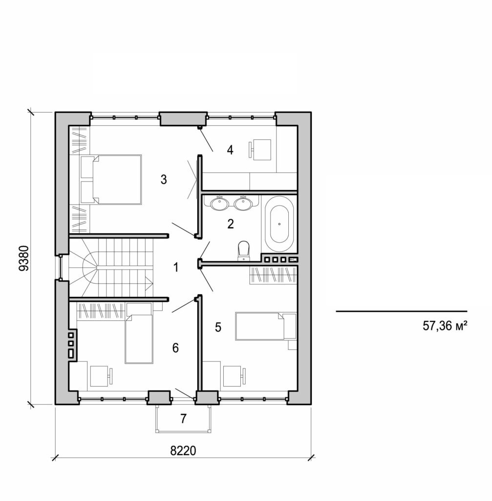 Galería de visualizaciones - Casa de dos plantas