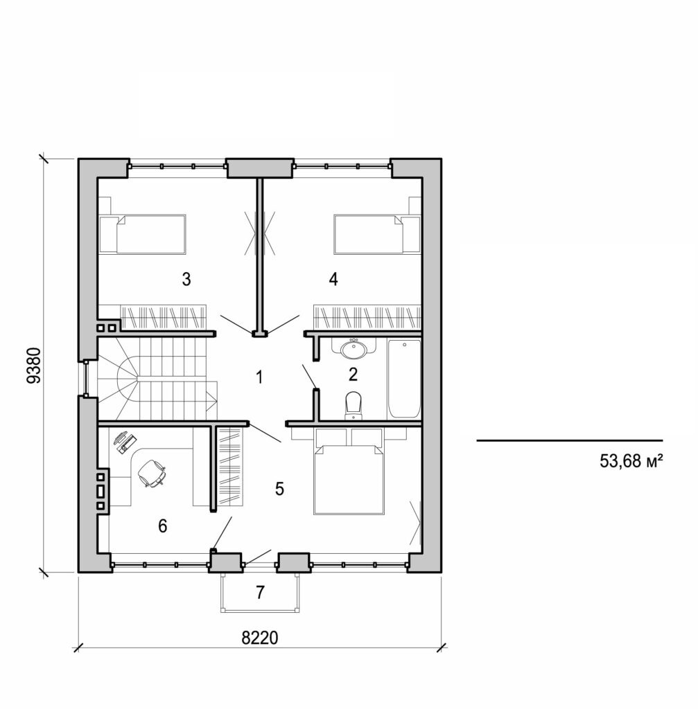 Galería de visualizaciones - Casa de dos plantas