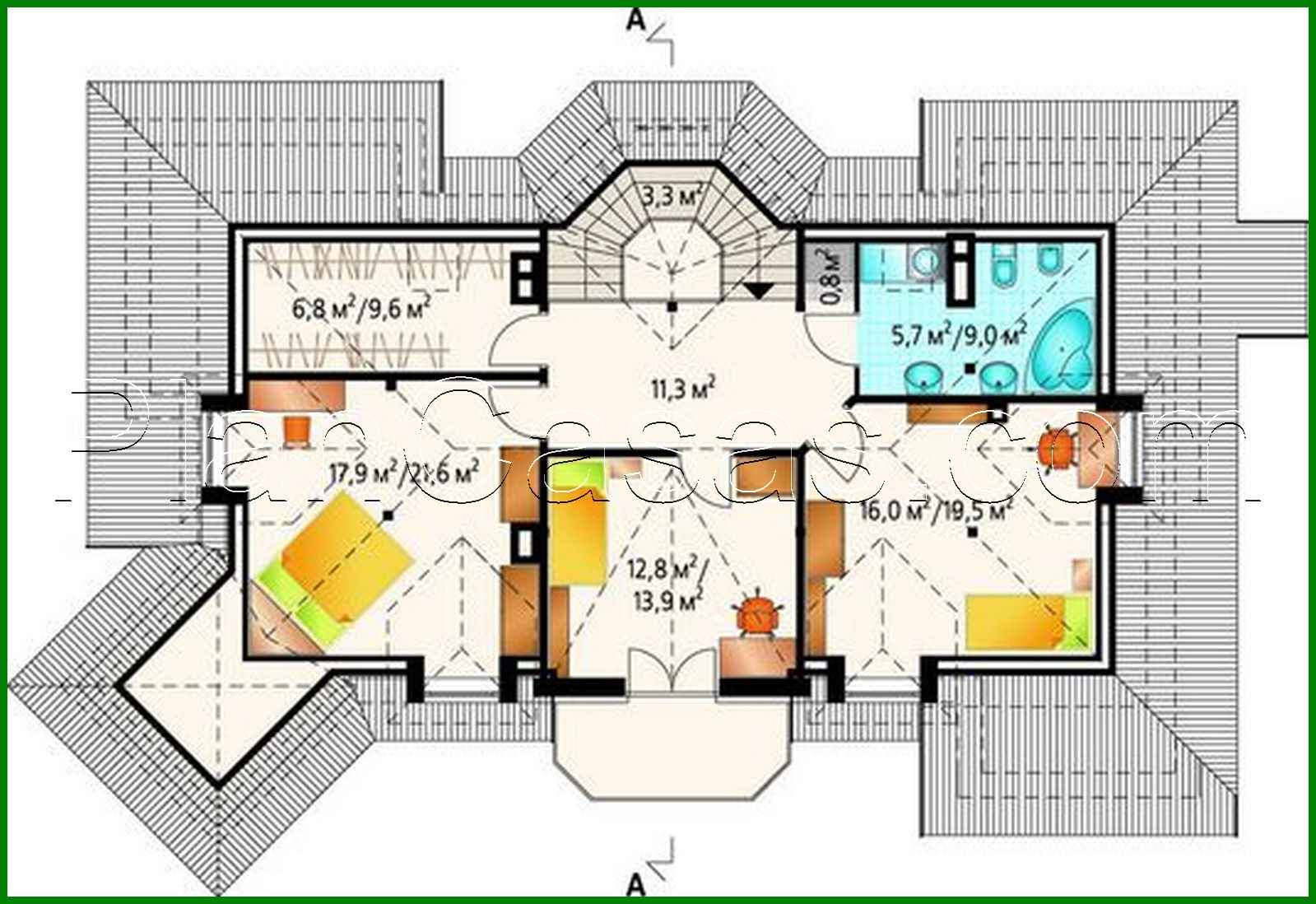 Galería de visualizaciones - Casa bonita e inusual con una amplia zona de invitados