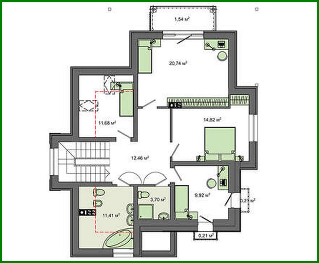 Galería de visualizaciones - Atractivo edificio residencial tipo castillo