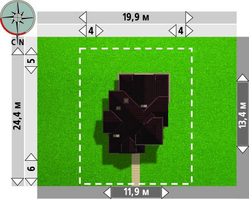 Galería de visualizaciones - Atractivo edificio residencial tipo castillo