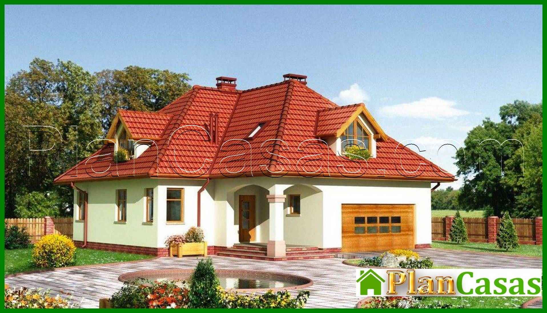 The project of a comfortable mansion with an interesting layout