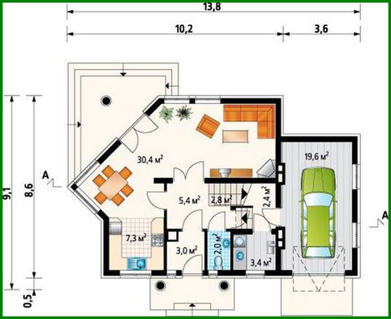 Galería de visualizaciones - Increible cabaña con un techo de forma compleja