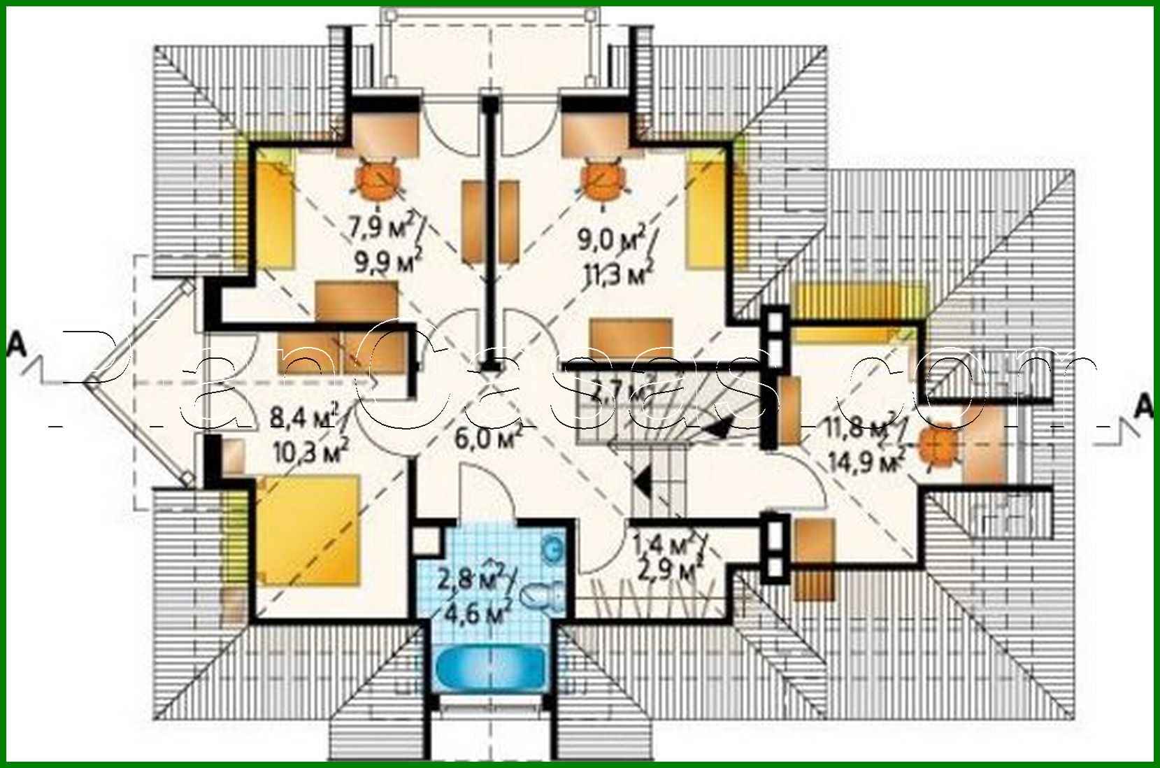 Galería de visualizaciones - Increible cabaña con un techo de forma compleja