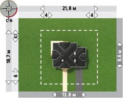 Galería de visualizaciones - Increible cabaña con un techo de forma compleja