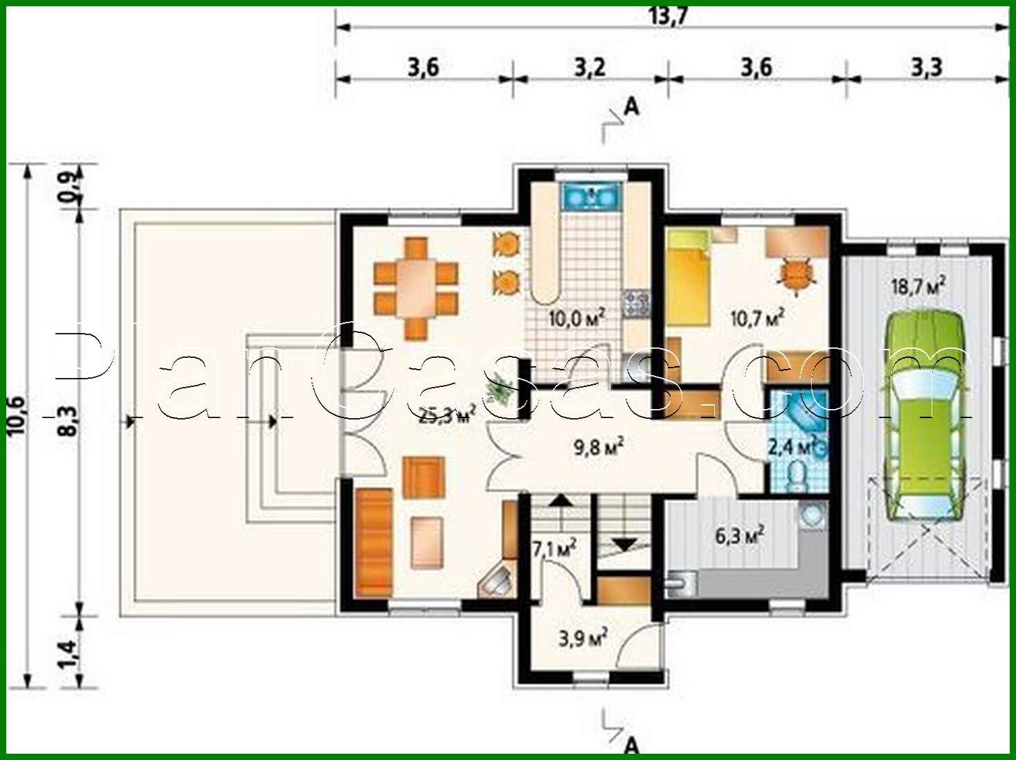 Galería de visualizaciones - Proyecto de una interesante casa con atico y garaje adosado