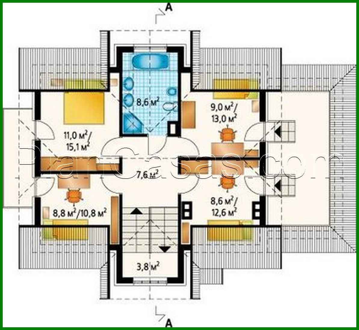 Galería de visualizaciones - Proyecto de una interesante casa con atico y garaje adosado