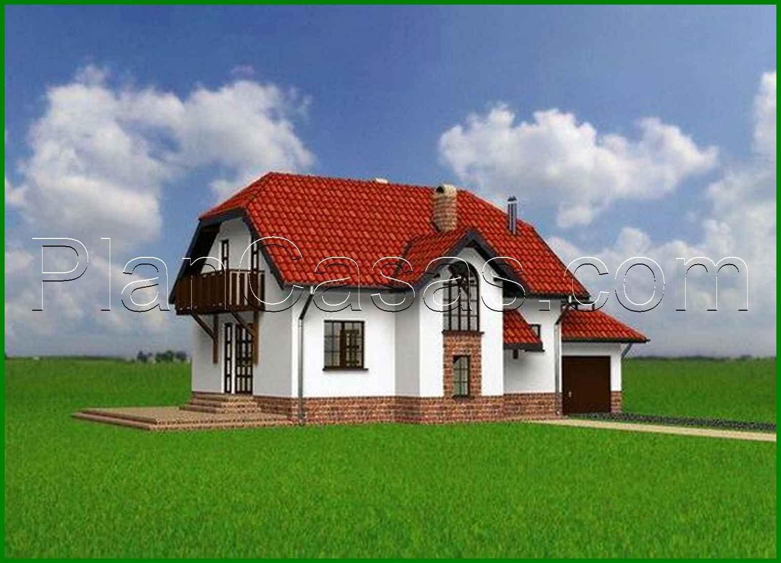 Galería de visualizaciones - Proyecto de una interesante casa con atico y garaje adosado