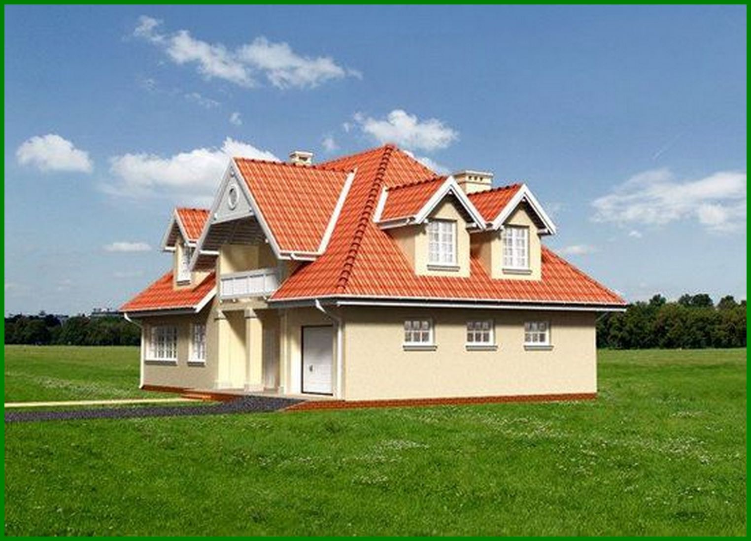 Visualization gallery - Chic country estate with spacious rooms