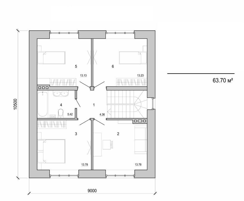 Galería de visualizaciones - Casa de dos plantas