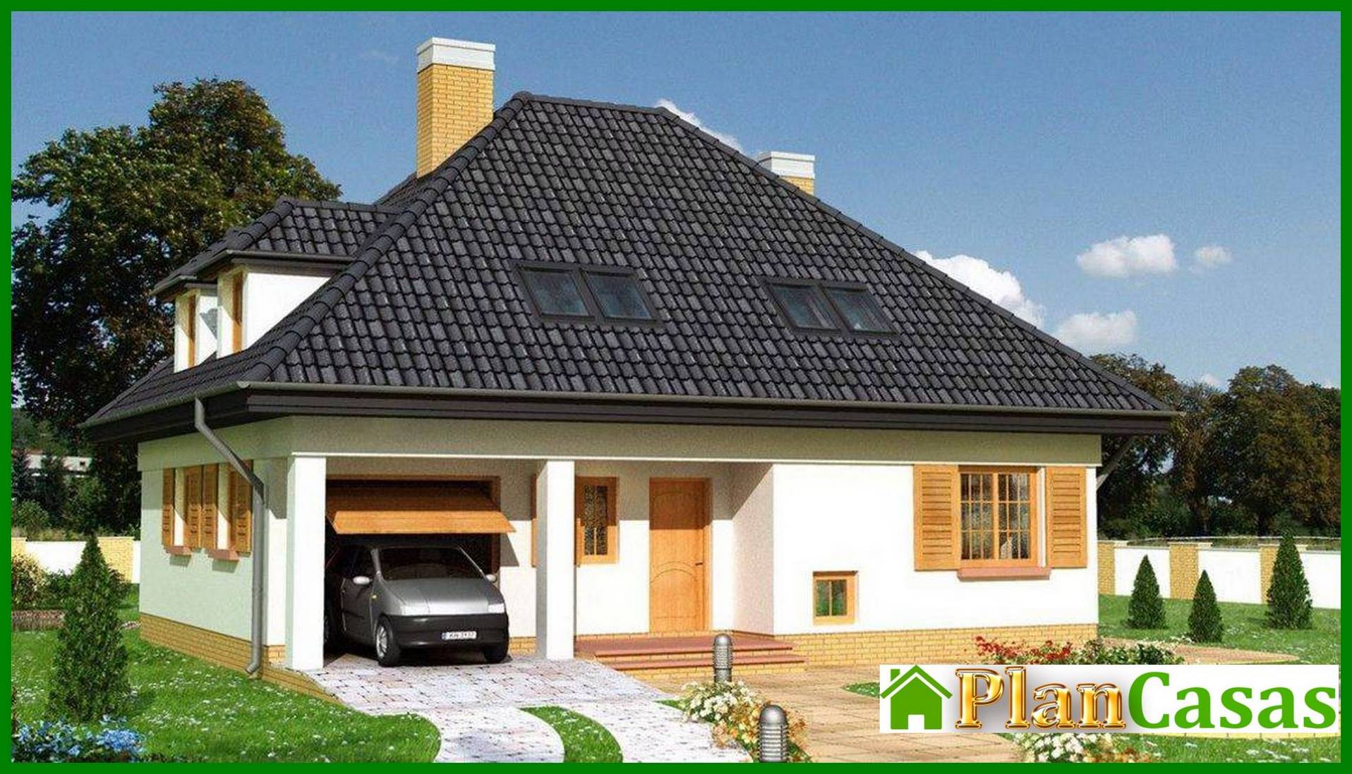 Two-story residential building with a separate kitchen