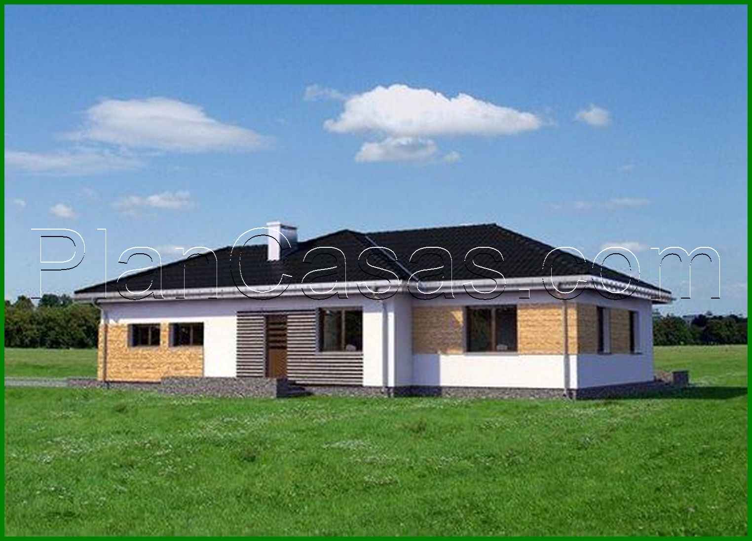 Galería de visualizaciones - Bonita casa de una planta con garaje para dos coches