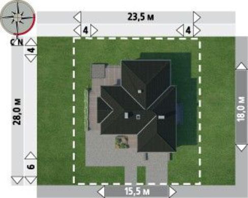 Galería de visualizaciones - Bonita casa de una planta con garaje para dos coches