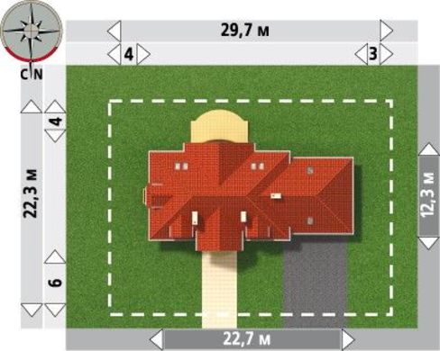 Galería de visualizaciones - Proyecto de una enorme cabaña de campo con garaje para dos coches