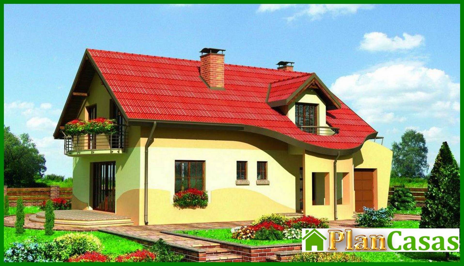 The project for the construction of a cozy attic house 170 m²