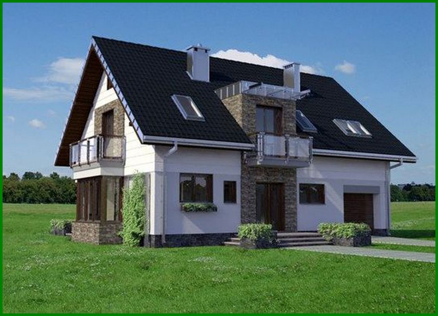 Galería de visualizaciones - Proyecto de una magnifica mansion para una familia feliz