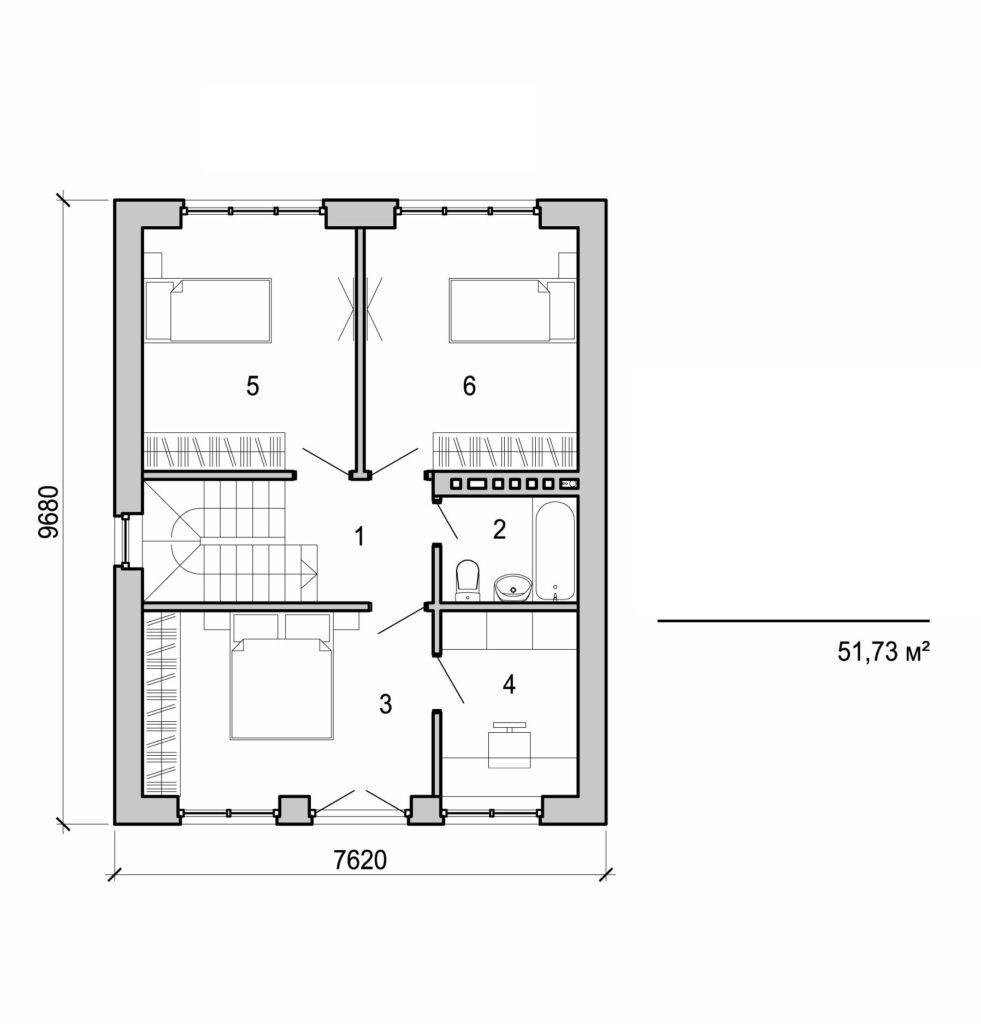 Galería de visualizaciones - Casa de campo de dos plantas