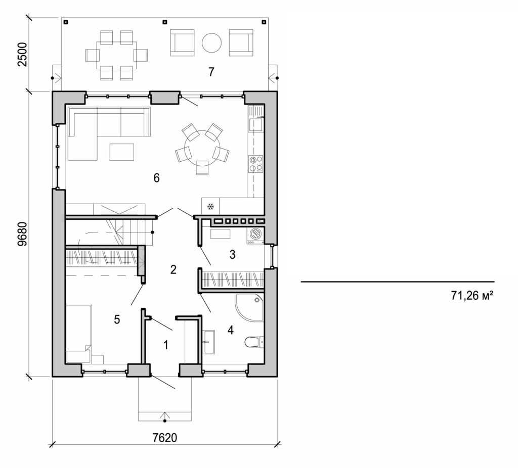 Galería de visualizaciones - Casa de campo de dos plantas