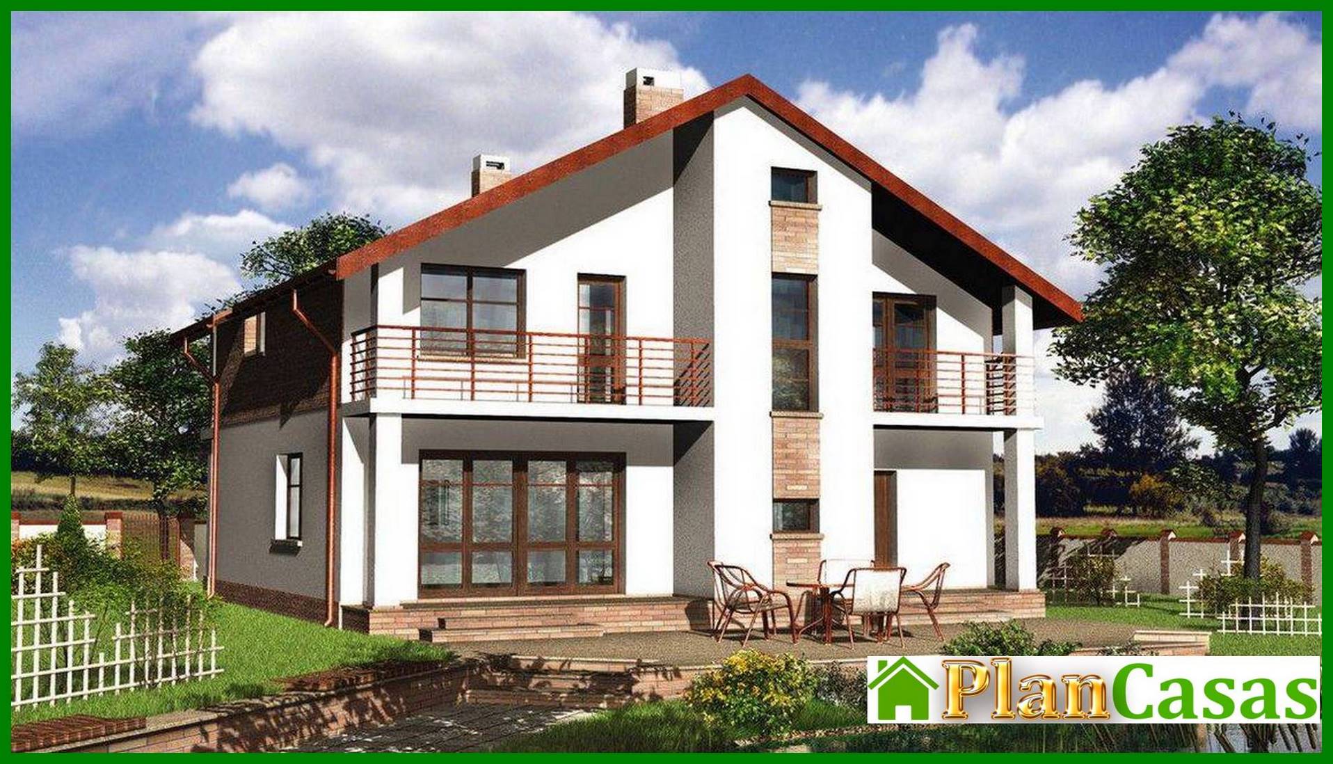 Majestic residential building under a gable roof