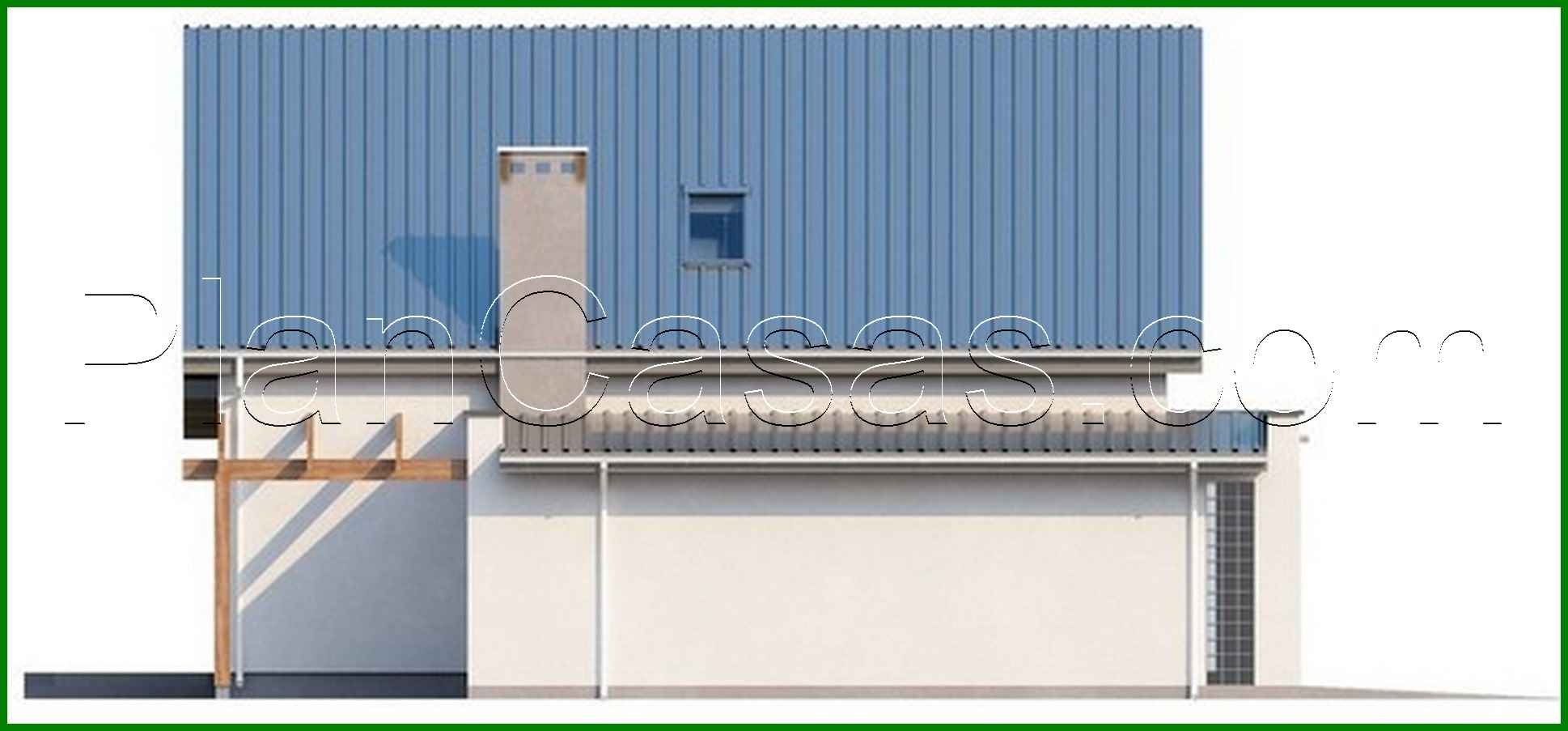 Galería de visualizaciones - Proyecto de la cabaña original con atico