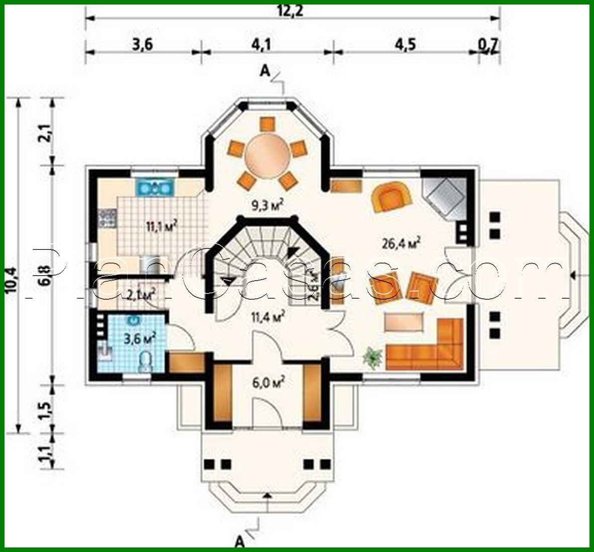 Galería de visualizaciones - Edificio moderno de dos plantas con un aspecto bonito