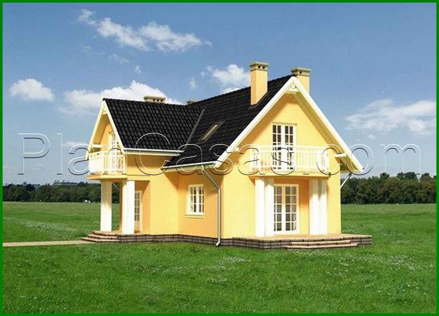 Galería de visualizaciones - Edificio moderno de dos plantas con un aspecto bonito