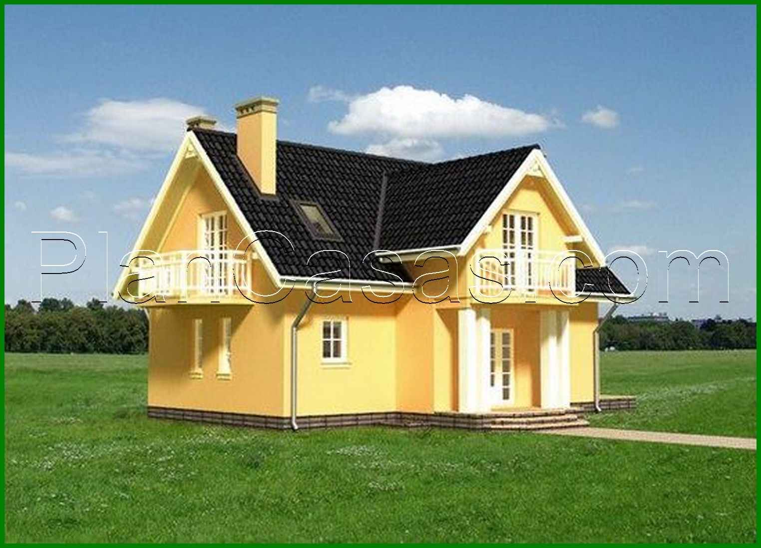 Galería de visualizaciones - Edificio moderno de dos plantas con un aspecto bonito