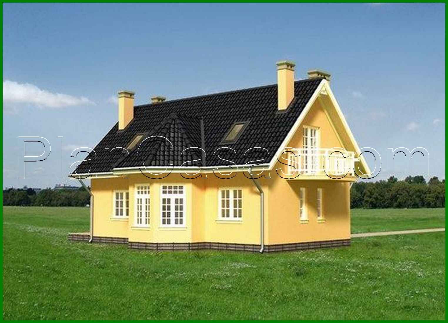 Galería de visualizaciones - Edificio moderno de dos plantas con un aspecto bonito