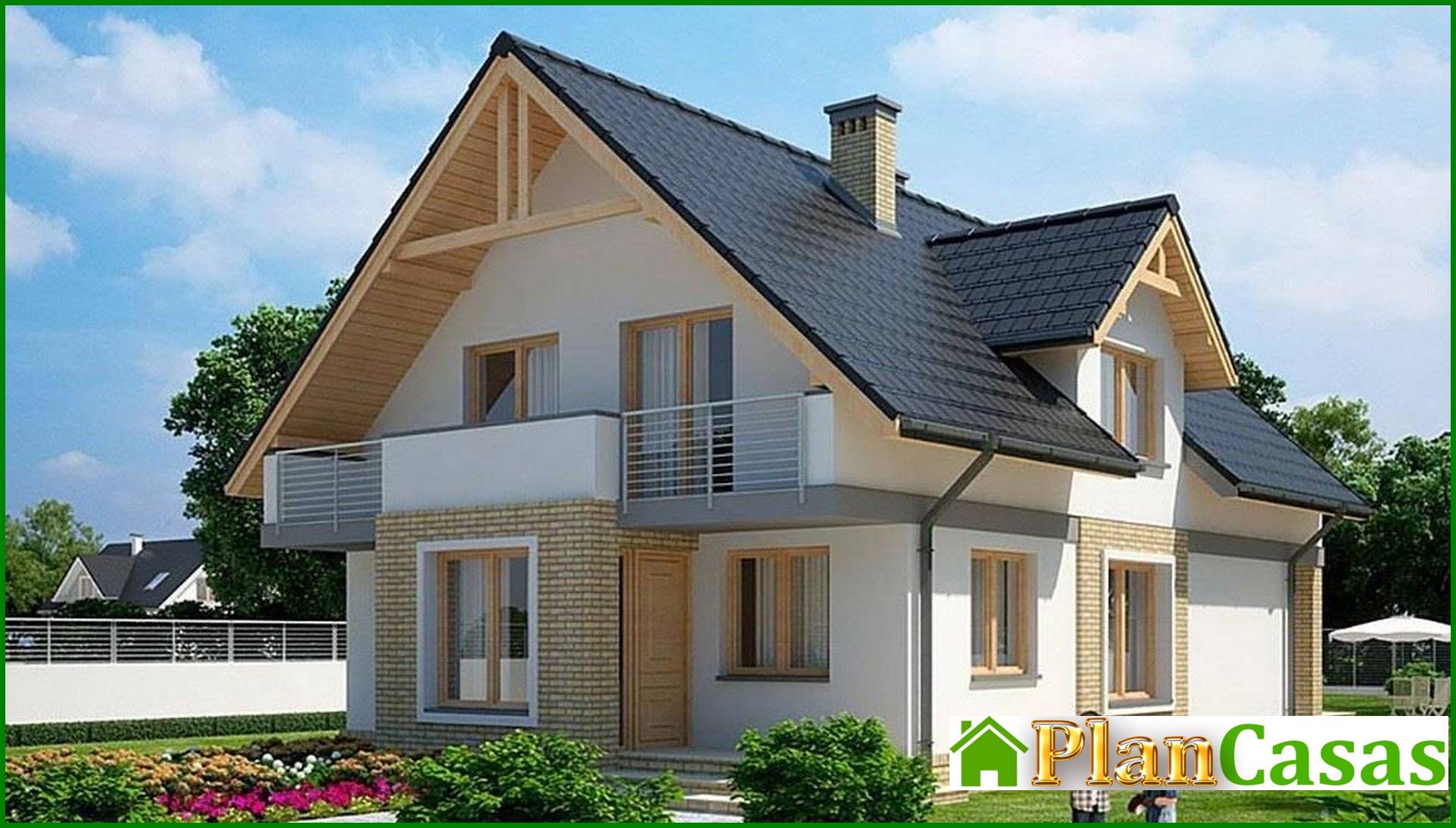 Galería de visualizaciones - Edificio residencial luminoso de dos plantas