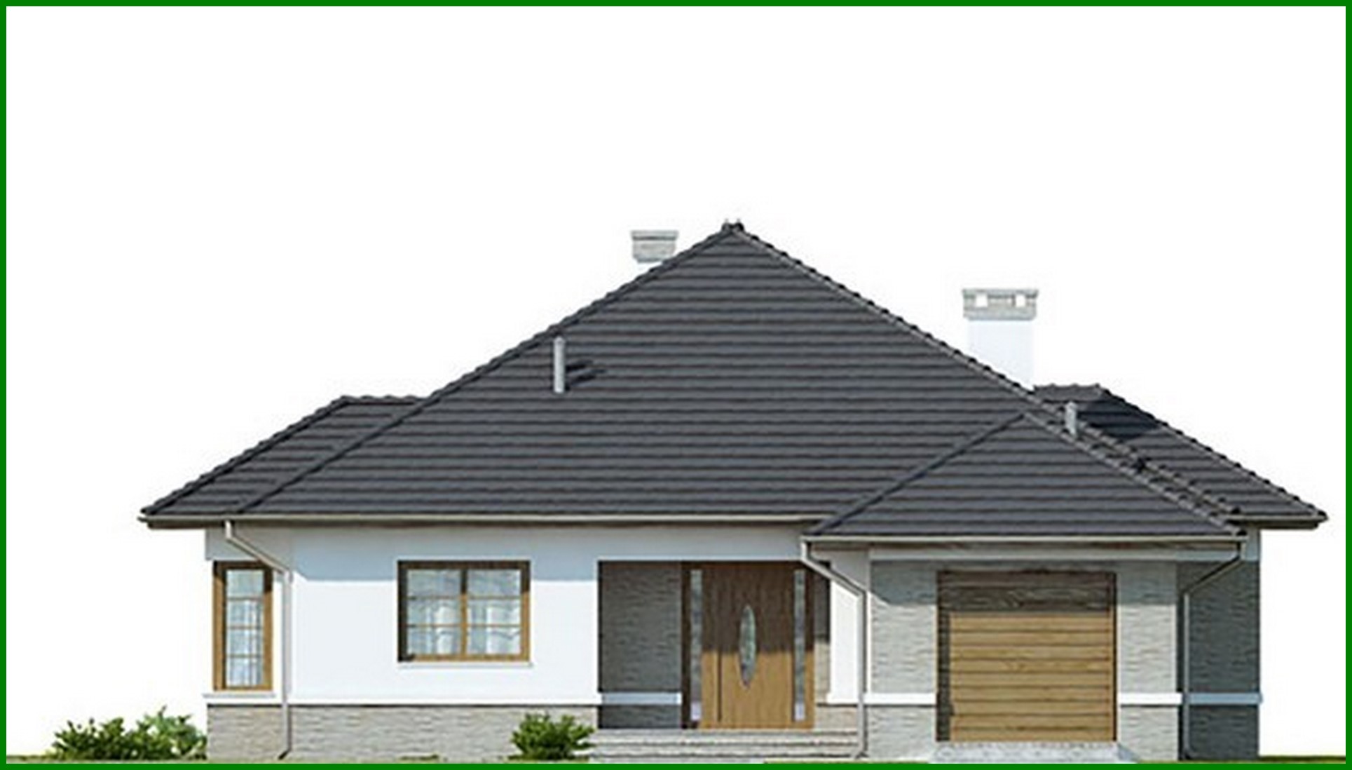 Visualization gallery - Single-storey house project with garage